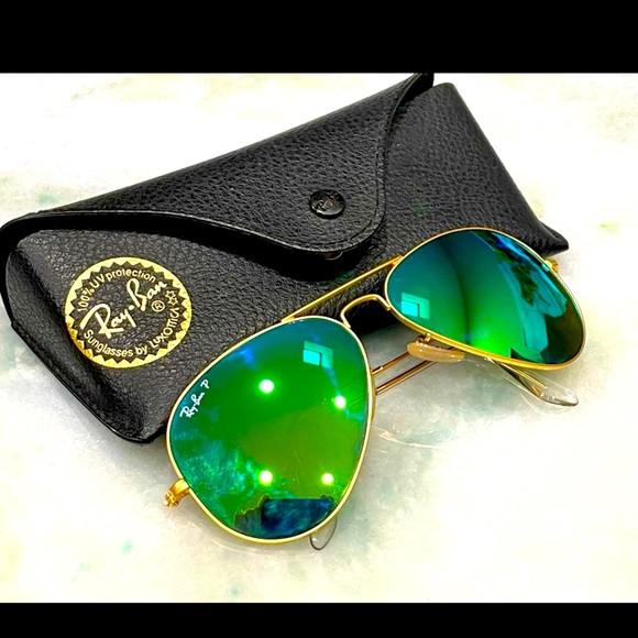 Ray-Ban Accessories - Rayban Polarized Aviators “Emerald Green”